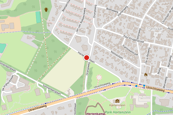 Brandweer-melding op Hartensteinlaan, Oosterbeek op 21 mei, kaart-overzicht