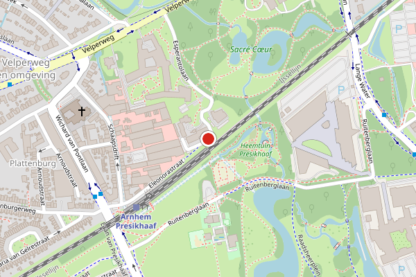 Brandweer-melding op Ernst Casimirlaan, Arnhem op 21 mei, kaart-overzicht