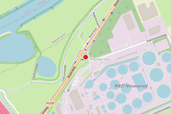 Brandweer-melding op Roelofshoeveweg, Duiven op 24 mei, kaart-overzicht