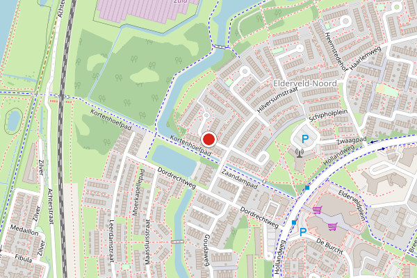 Brandweer-melding op Aerdenhouthof, Arnhem op 24 mei, kaart-overzicht
