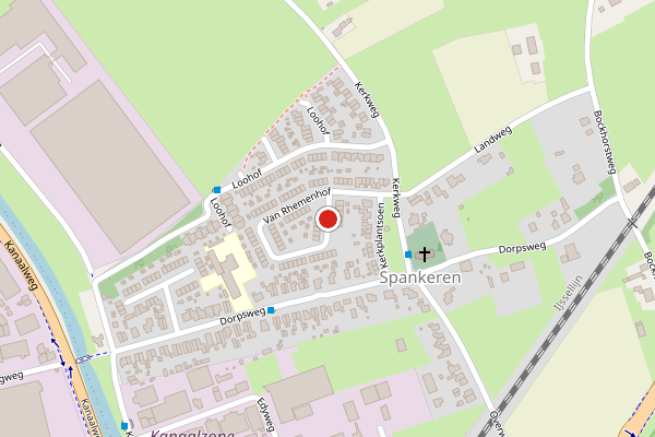 Brandweer-melding op Van Rhemenhof, Spankeren op 25 mei, kaart-overzicht