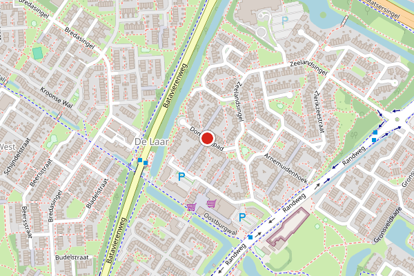 Brandweer-melding op Domburgpad, Arnhem op 25 mei, kaart-overzicht