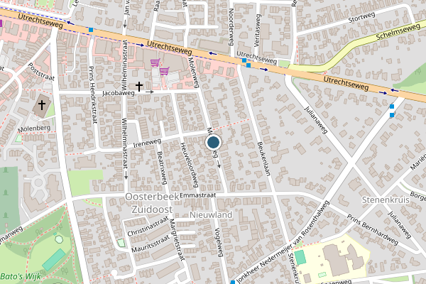 Politie-melding op Molenweg, Oosterbeek op 27 mei, kaart-overzicht