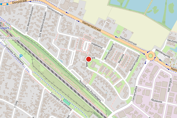 Brandweer-melding op Beekenoord, Westervoort op 28 mei, kaart-overzicht