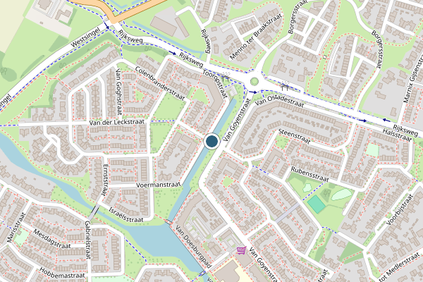 Politie-melding op Colenbranderstraat, Duiven op 28 mei, kaart-overzicht