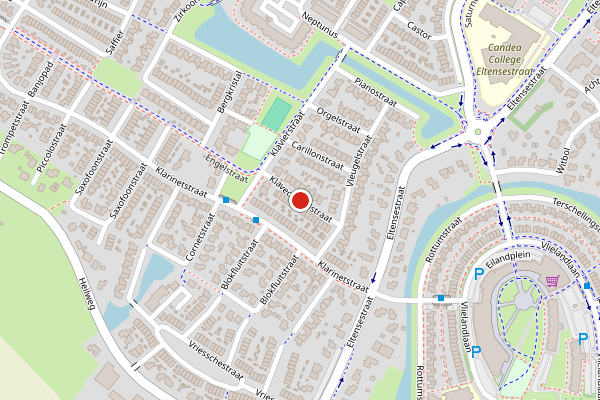 Brandweer-melding op Klavecimbelstraat, Duiven op 27 mei, kaart-overzicht