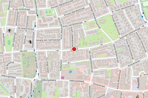 Brandweer-melding op De Kist, Elst GE op 26 mei, kaart-overzicht