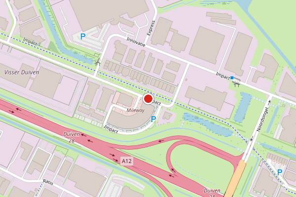 Brandweer-melding op Impact, Duiven op 29 mei, kaart-overzicht