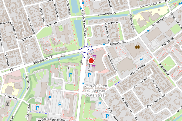 Brandweer-melding op Churchillplein, Velp GE op 29 mei, kaart-overzicht