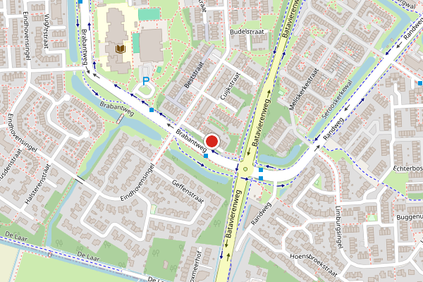 Brandweer-melding op Erpstraat, Arnhem op 29 mei, kaart-overzicht