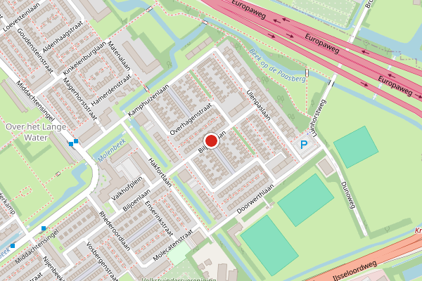 Brandweer-melding op Biljoenlaan, Arnhem op 30 mei, kaart-overzicht