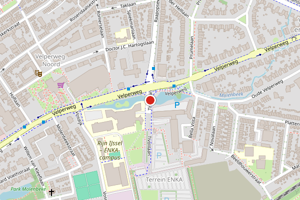 Brandweer-melding op Tivolilaan, Arnhem op 1 juni, kaart-overzicht