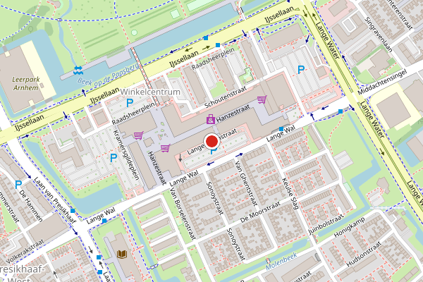 Brandweer-melding op Langenbachstraat, Arnhem op 1 juni, kaart-overzicht