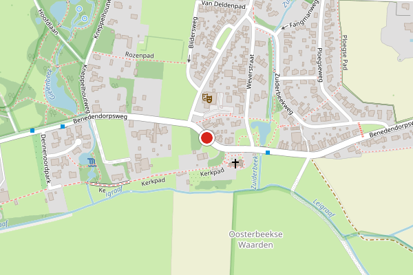 Brandweer-melding op Benedendorpsweg, Oosterbeek op 3 juni, kaart-overzicht
