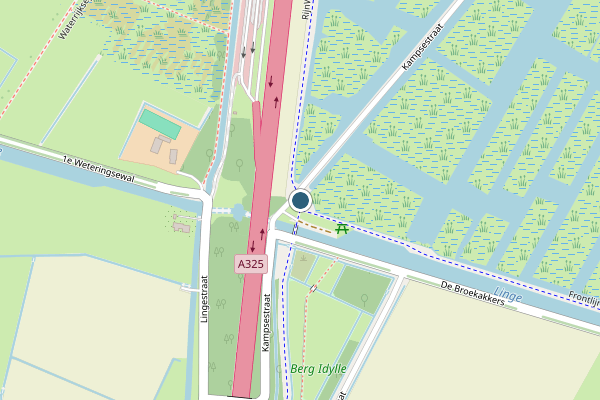 Politie-melding op RijnWaalpad, Elst GE op 4 juni, kaart-overzicht
