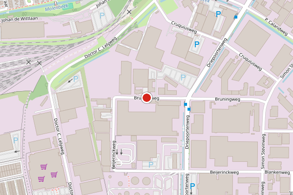 Brandweer-melding op Bruningweg, Arnhem op 5 juni, kaart-overzicht