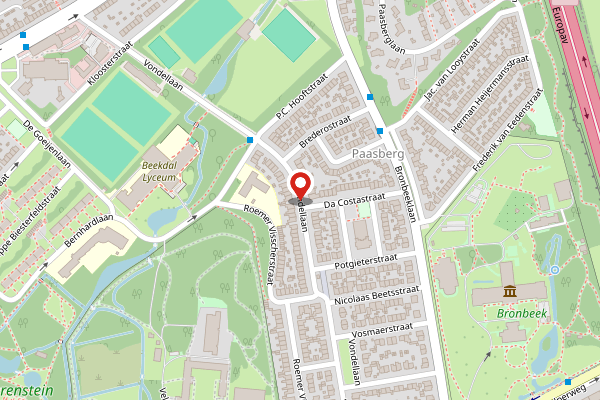 Brandweer-melding op Vondellaan, Arnhem op 1 mei, kaart-overzicht