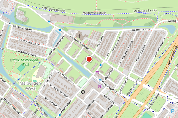 Brandweer-melding op Egelantierstraat, Arnhem op 6 juni, kaart-overzicht