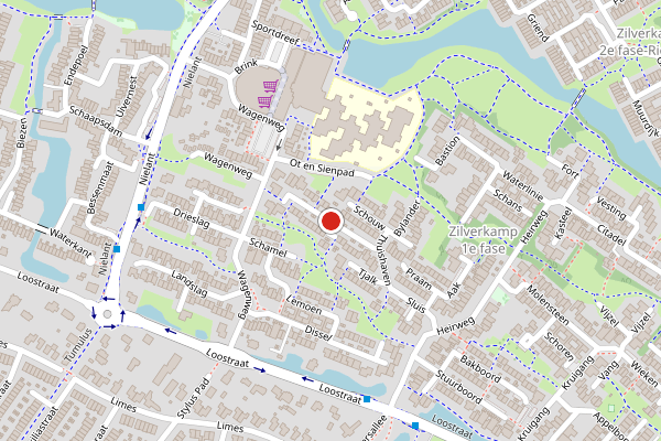 Brandweer-melding op Vlet, Huissen op 8 juni, kaart-overzicht