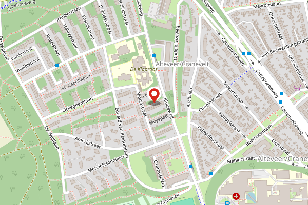 Brandweer-melding op Morletpad, Arnhem op 2 mei, kaart-overzicht