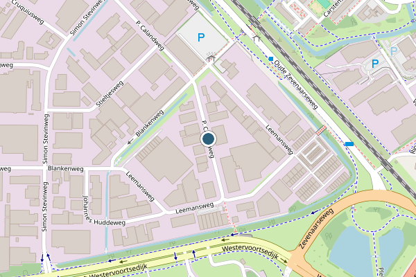 Politie-melding op P. Calandweg, Arnhem op 9 juni, kaart-overzicht