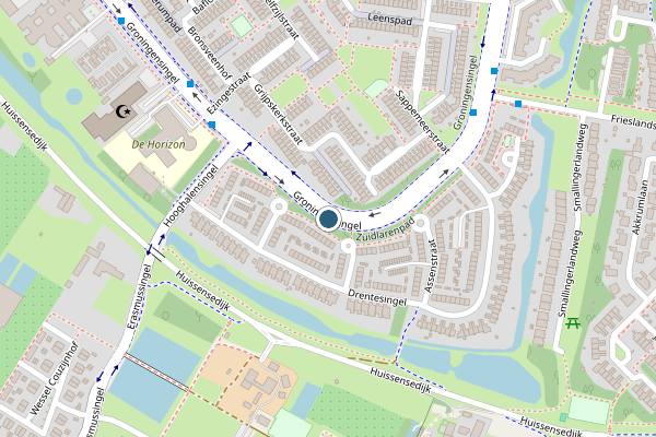 Politie-melding op Groningensingel, Arnhem op 9 juni, kaart-overzicht