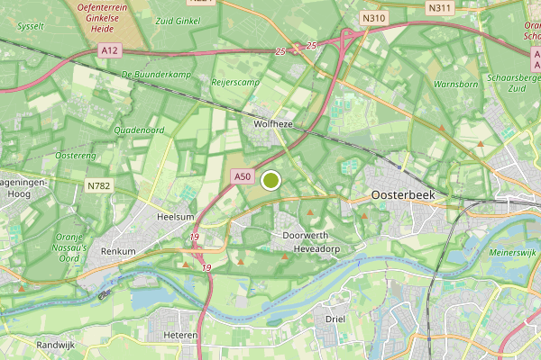 Ambulance-melding op Renkum op 11 juni, kaart-overzicht