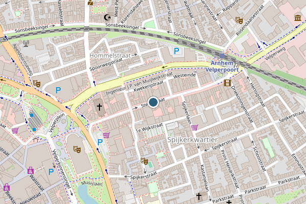 Politie-melding op Steenstraat, Arnhem op 11 juni, kaart-overzicht