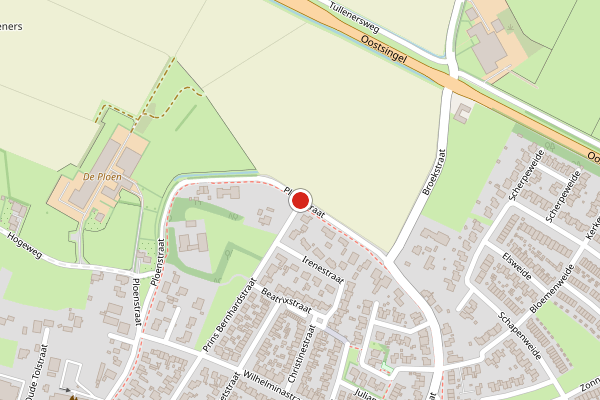 Brandweer-melding op Ploenstraat, Duiven op 13 juni, kaart-overzicht