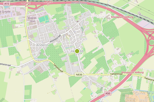 Ambulance-melding op Herveld op 14 juni, kaart-overzicht