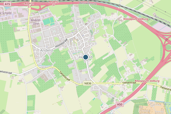 Politie-melding op Herveld op 15 juni, kaart-overzicht