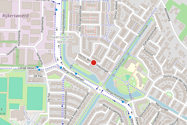 Brandweer-melding op Dr. Willem Dreessingel, Arnhem op 15 juni, kaart-overzicht