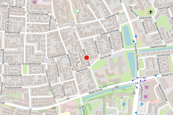 Brandweer-melding op Merwedestraat, Velp GE op 18 juni, kaart-overzicht