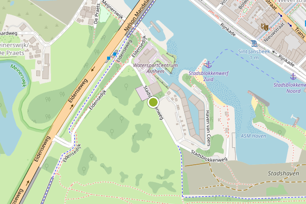Ambulance-melding op Stadsblokkenweg, Arnhem op 17 juni, kaart-overzicht