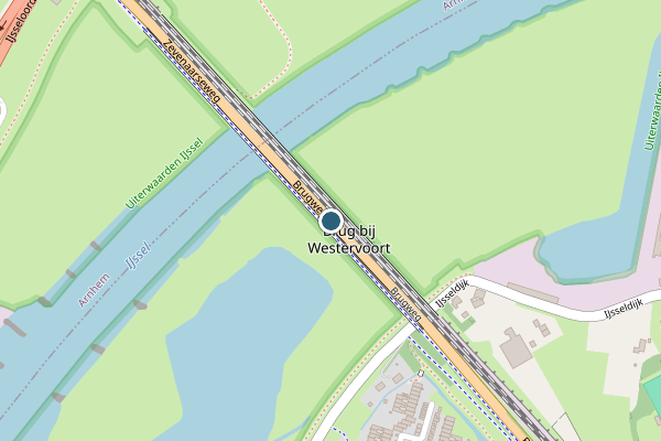 Politie-melding op Brugweg, Westervoort op 18 juni, kaart-overzicht
