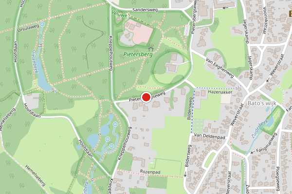 Brandweer-melding op Pietersbergseweg, Oosterbeek op 2 mei, kaart-overzicht