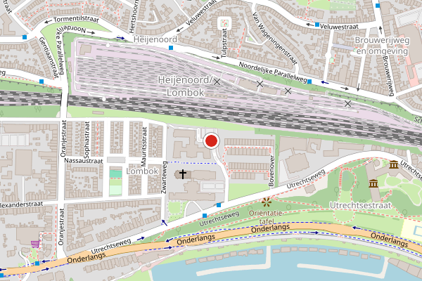 Brandweer-melding op St. Elisabethshof, Arnhem op 19 juni, kaart-overzicht