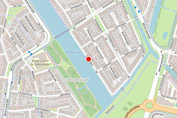 Brandweer-melding op Kustvaart, Arnhem op 19 juni, kaart-overzicht
