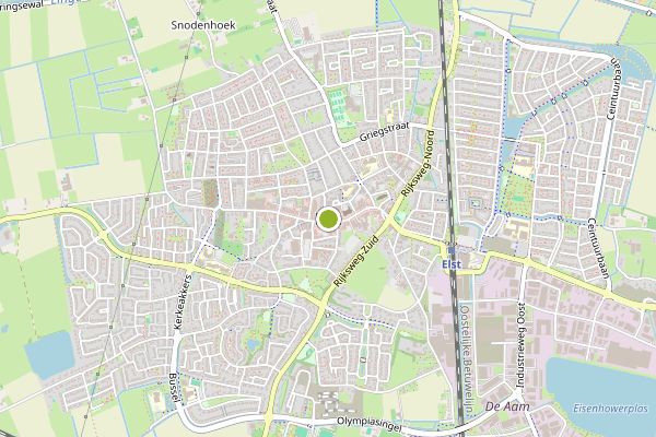 Ambulance-melding op Elst op 3 mei, kaart-overzicht