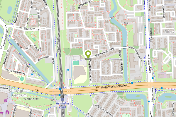Ambulance-melding op Vlaardingenweg, Arnhem op 24 april, kaart-overzicht