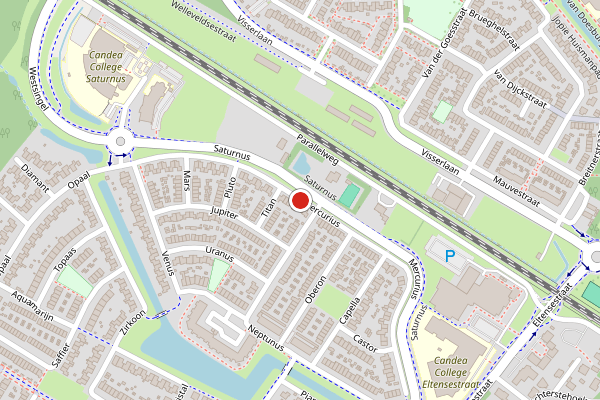Brandweer-melding op Mercurius, Duiven op 2 mei, kaart-overzicht