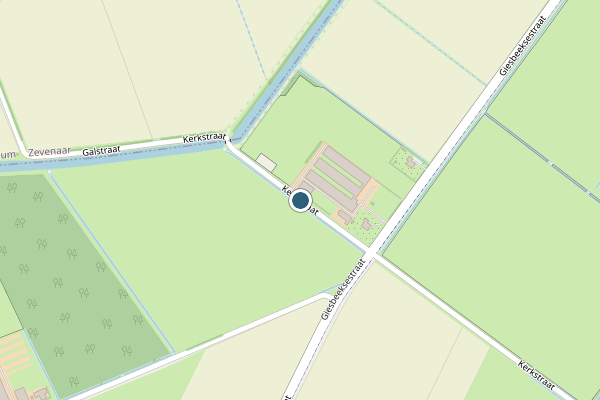 Politie-melding op Kerkstraat, Duiven op 30 april, kaart-overzicht