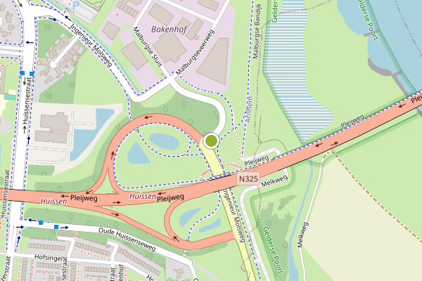 Ambulance-melding op Ir. Molsweg, Arnhem op 19 juni, kaart-overzicht