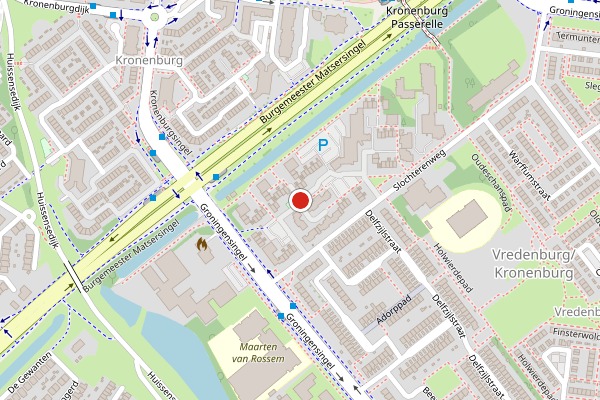 Brandweer-melding op Loppersumhof, Arnhem op 20 juni, kaart-overzicht