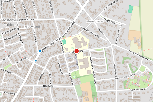 Brandweer-melding op van Spaenweg, Oosterbeek op 21 april, kaart-overzicht