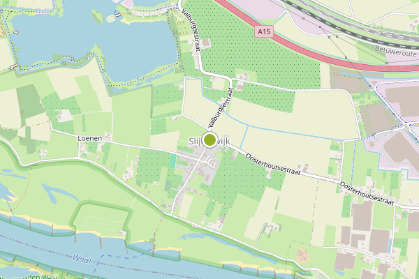 Ambulance-melding op Slijk-Ewijk op 22 juni, kaart-overzicht