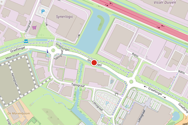 Brandweer-melding op Graafsingel, Duiven op 22 juni, kaart-overzicht