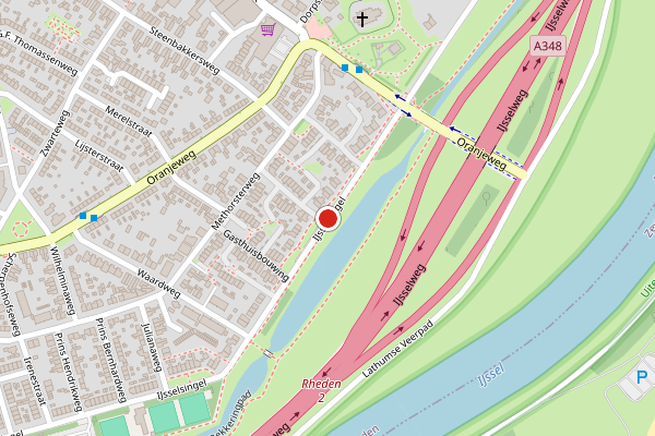 Brandweer-melding op IJsselsingel, Rheden op 22 juni, kaart-overzicht