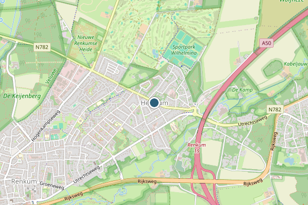 Politie-melding op Heelsum op 24 juni, kaart-overzicht