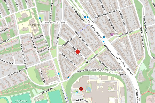Brandweer-melding op Handelstraat, Arnhem op 5 mei, kaart-overzicht